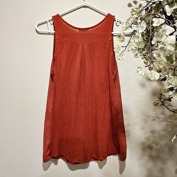 Express Hudson Burnt Orange Zip Tank Top - Picture 7 of 12